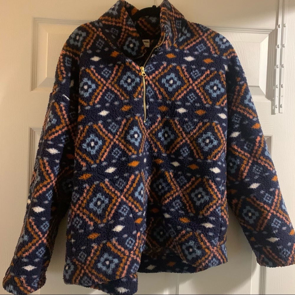 Aztec Old Navy Fleece Quarter Zip